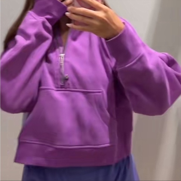 LULULEMON SUCBA OVERSIZED HALF ZIP HOODIE/JACKET-MOONLIT MAGENTA-XS/S,M/L,XL/XXL - Picture 5 of 15